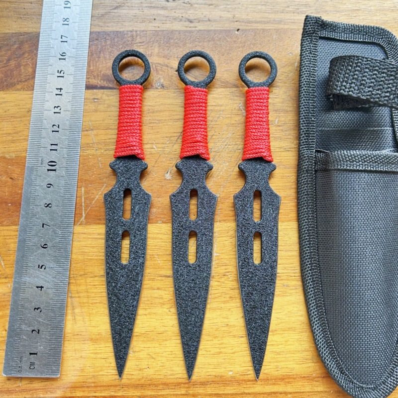 Practice Throwing Knife Set YF200 – 3-Piece, Black Practice Throwing Knife Set YF200 – 3-Piece, Black