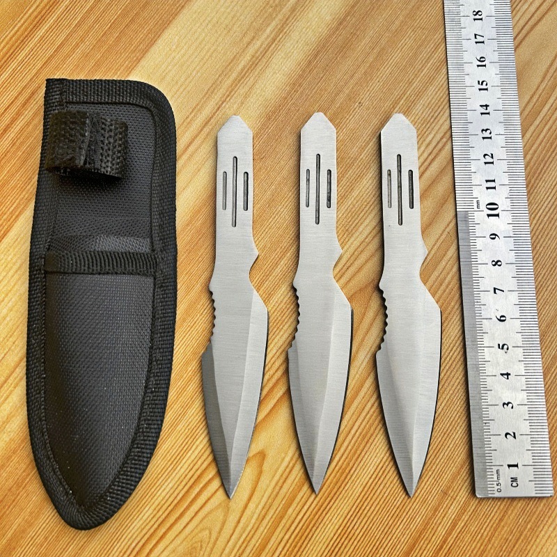 Practice Throwing Knife Set YF050 – 3-Piece, Satin Practice Throwing Knife Set YF050 – 3-Piece, Satin